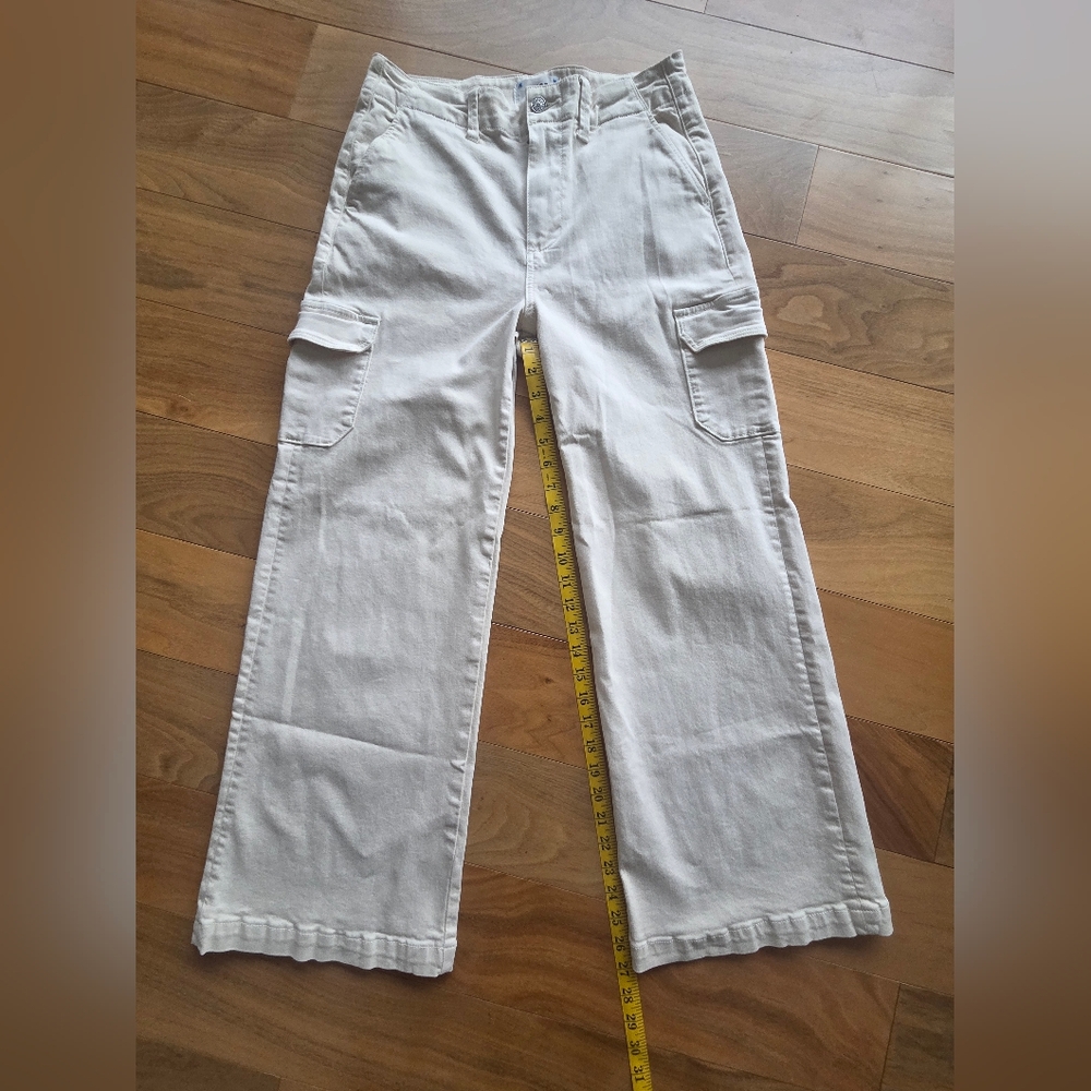 PAIGE Carly Cargo Wide-Leg Pants size 28 - Picture 2 of 9